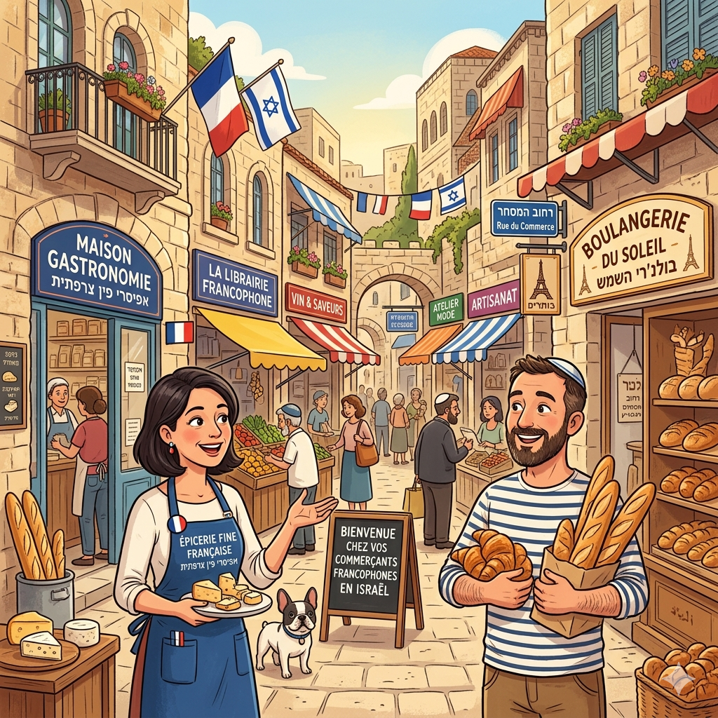 commerçants francophones en Israël